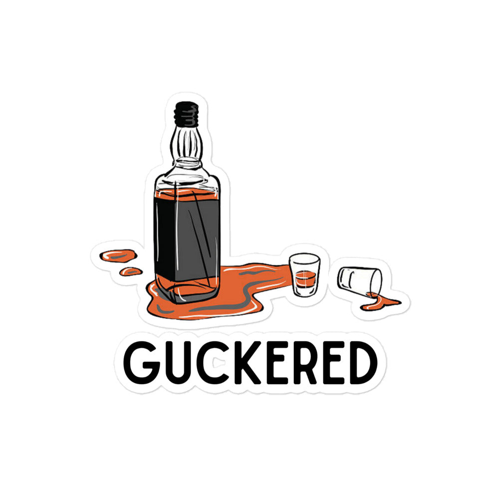 Guckered Sticker
